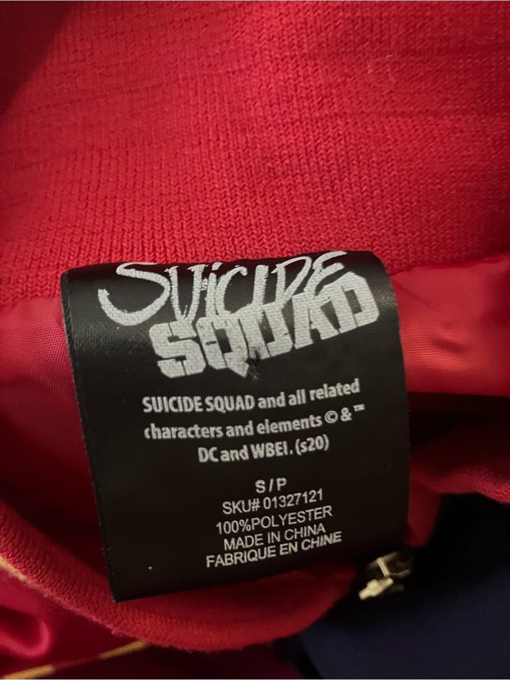 NWT Suicide Squad Harley Quinn Satin Bomber Jacket Size S - Picture 7 of 11